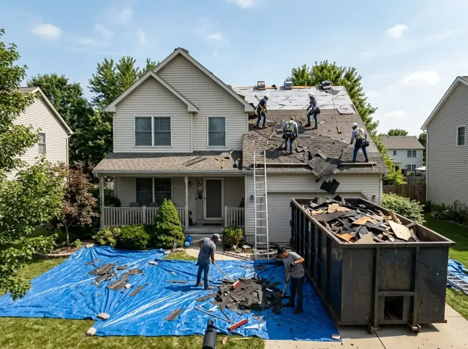 roof-replacement-debris-remova-004 — frequently asked questions, Cheapest Dumpster Rentals in Fort Branch, IN
